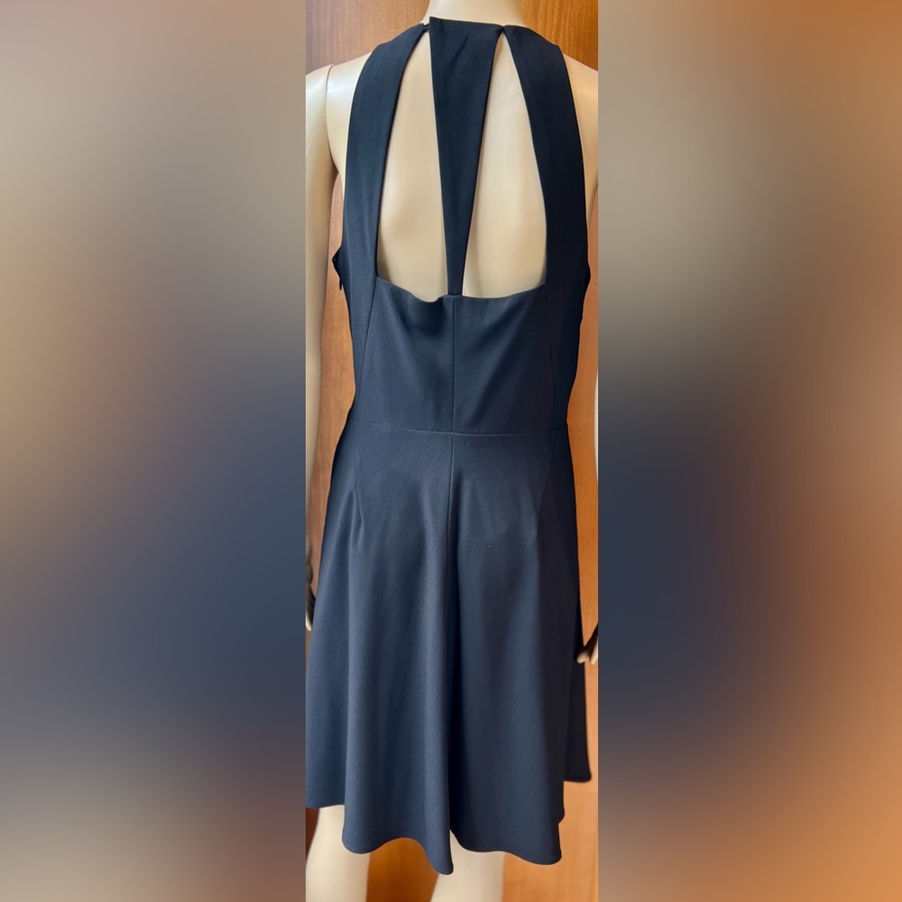 NWT HALSTON HERITAGE Black Fit & Flare Dress Size 6
